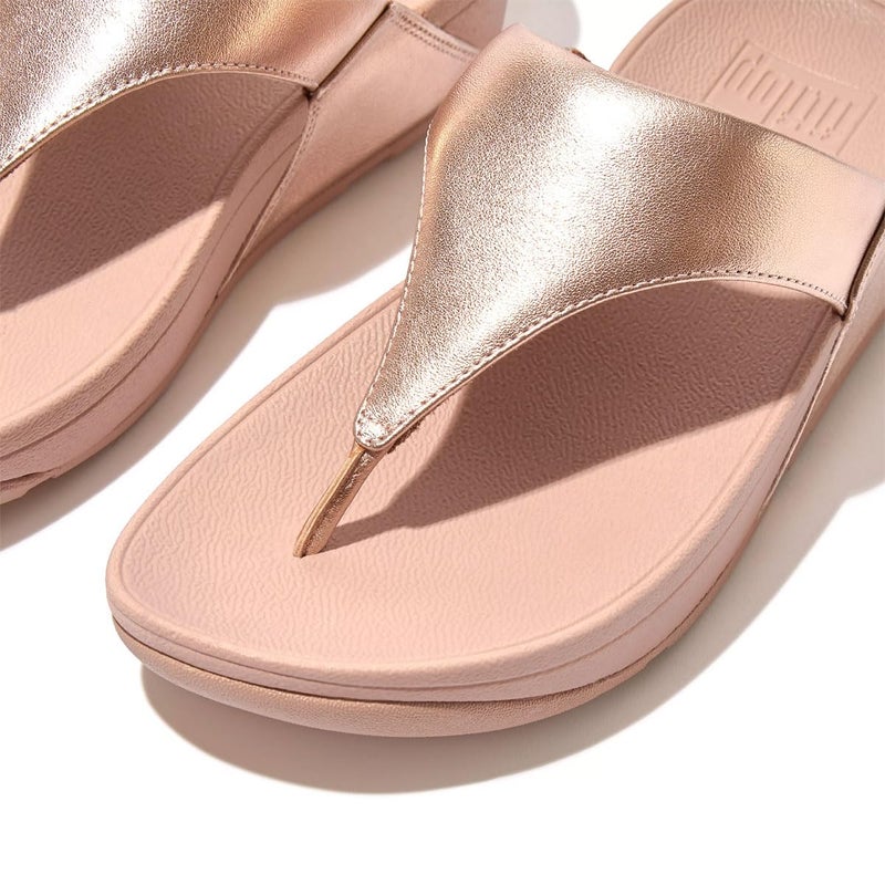 FitFlop فيت فلوب I88323-055 لولو جلد تو بوست روز جولد US07.5 - Image 3